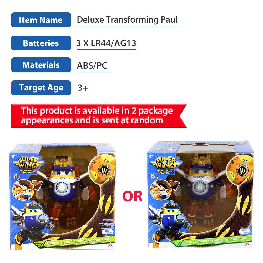 Super Wings S6 Deluxe Paul 6 Inch Adaptable Toy - ToylandEU