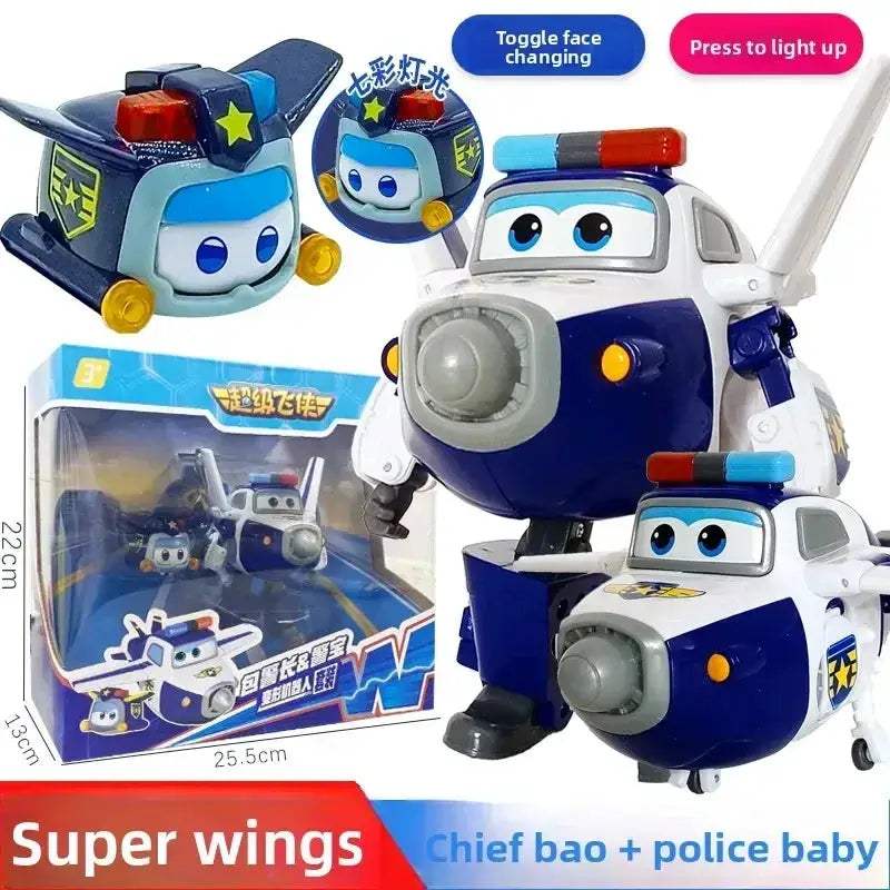 Super Wings Transforming Toys Jett Carl Set Light Up - ToylandEU