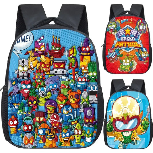 Super Zings Cartoon Backpack For Kids Kindergarten Durable School Bag - ToylandEU