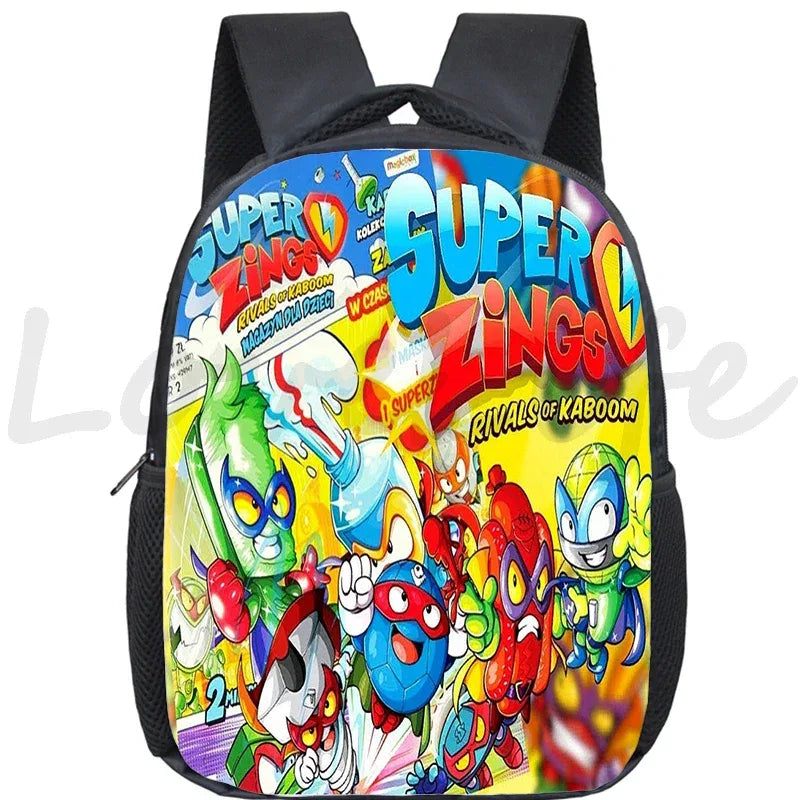 Super Zings Cartoon Backpack For Kids Kindergarten Durable School Bag - ToylandEU