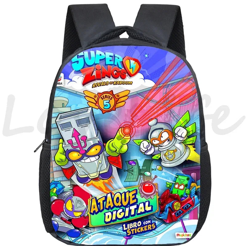 Super Zings Cartoon Backpack For Kids Kindergarten Durable School Bag - ToylandEU