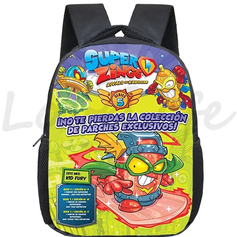 Super Zings Cartoon Backpack For Kids Kindergarten Durable School Bag - ToylandEU