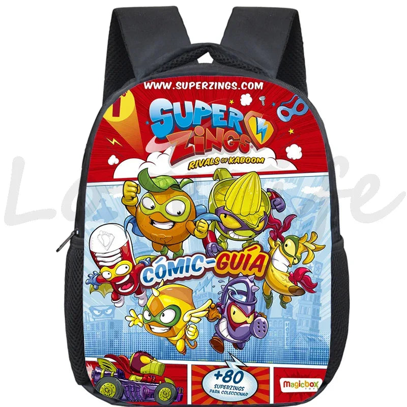 Super Zings Cartoon Backpack For Kids Kindergarten Durable School Bag - ToylandEU