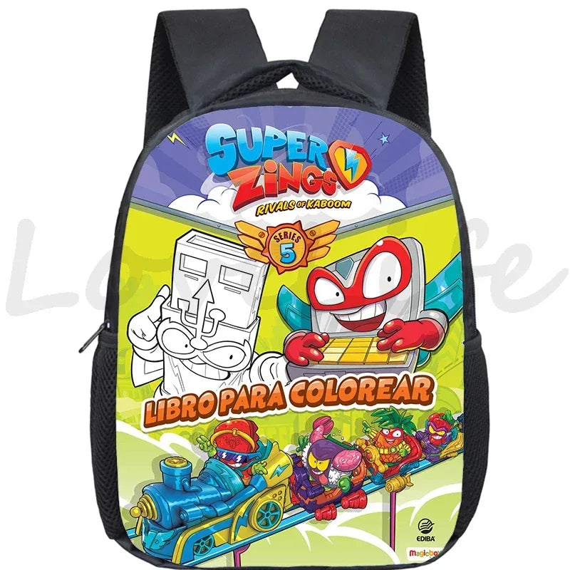 Super Zings Cartoon Backpack For Kids Kindergarten Durable School Bag - ToylandEU