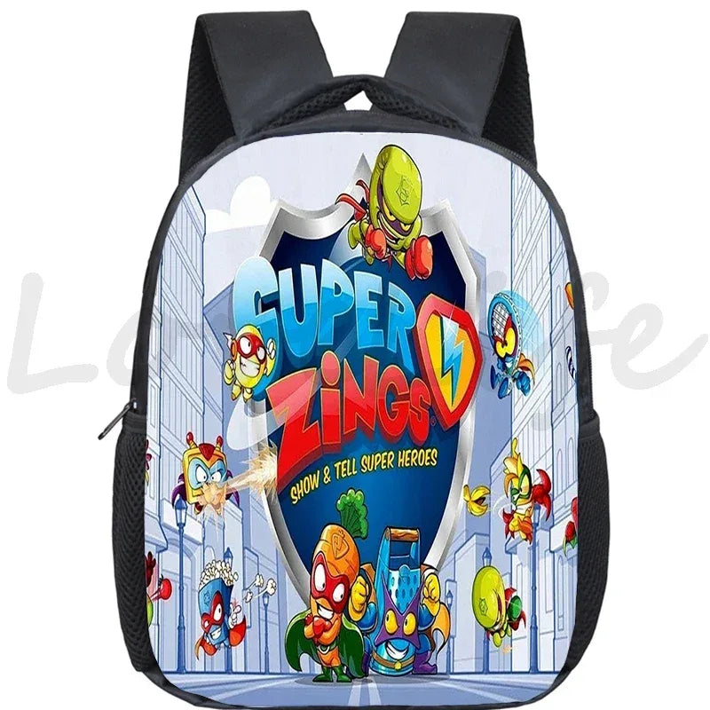 Super Zings Cartoon Backpack For Kids Kindergarten Durable School Bag - ToylandEU