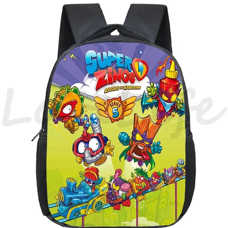 Super Zings Cartoon Backpack For Kids Kindergarten Durable School Bag - ToylandEU