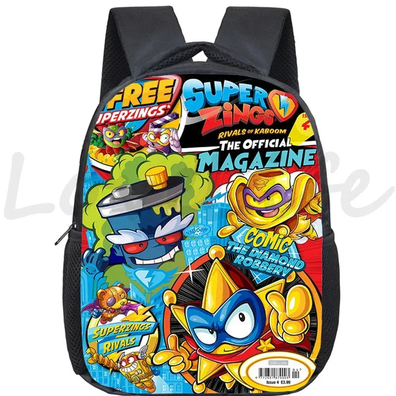 Super Zings Cartoon Backpack For Kids Kindergarten Durable School Bag - ToylandEU