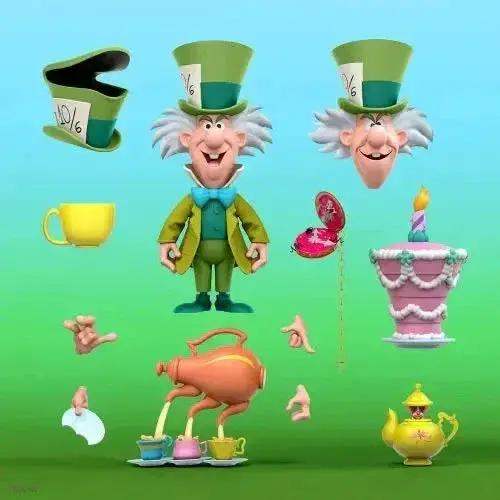 Disney Ultimates Alice In Wonderland Action Figure Highly Articulated - ToylandEU