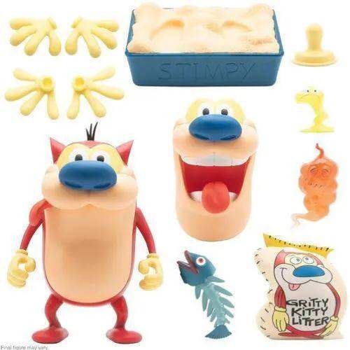 Ren Stimpy Deluxe Action Figure With Interchangeable Heads - ToylandEU