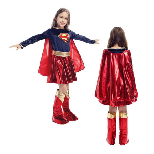 Supergirl Kids' Costume Set - Perfect for Parties, Halloween, and Fun! - ToylandEU