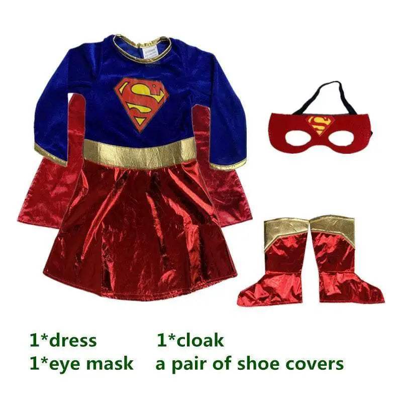 Supergirl Kids' Costume Set - Perfect for Parties, Halloween, and Fun! - ToylandEU