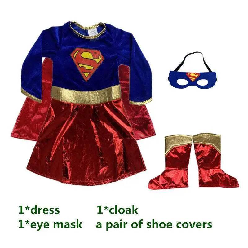Supergirl Kids' Costume Set - Perfect for Parties, Halloween, and Fun! - ToylandEU