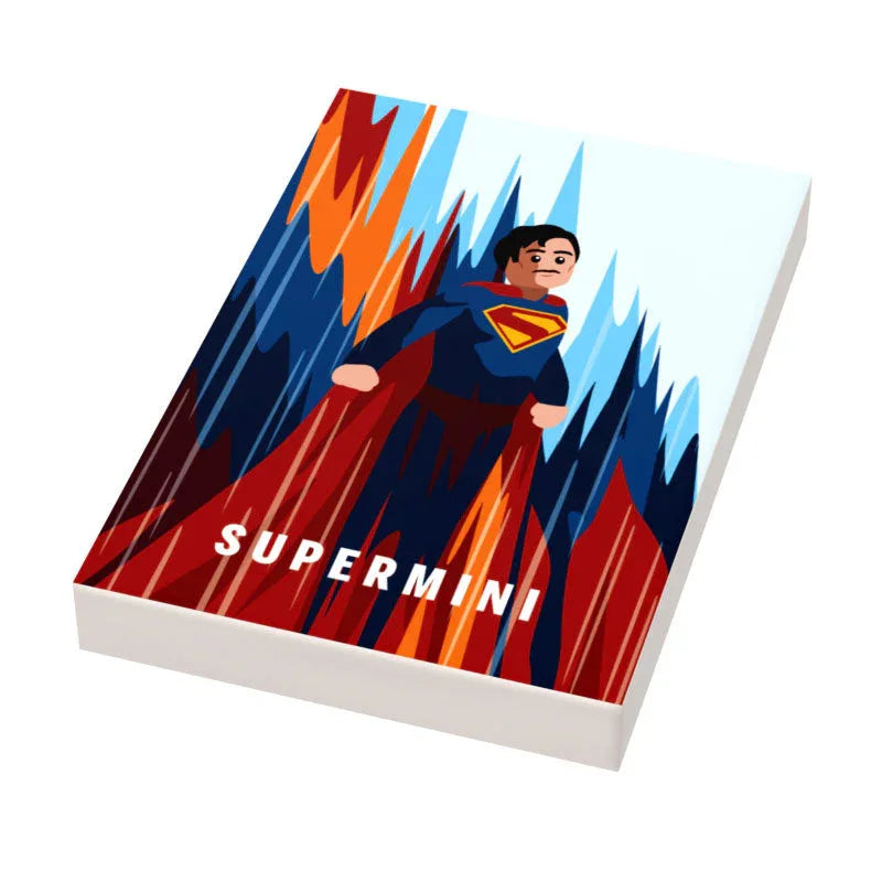 Supermini Movie Cover (2x3 Tile) made using LEGO part - B3 Customs - ToylandEU