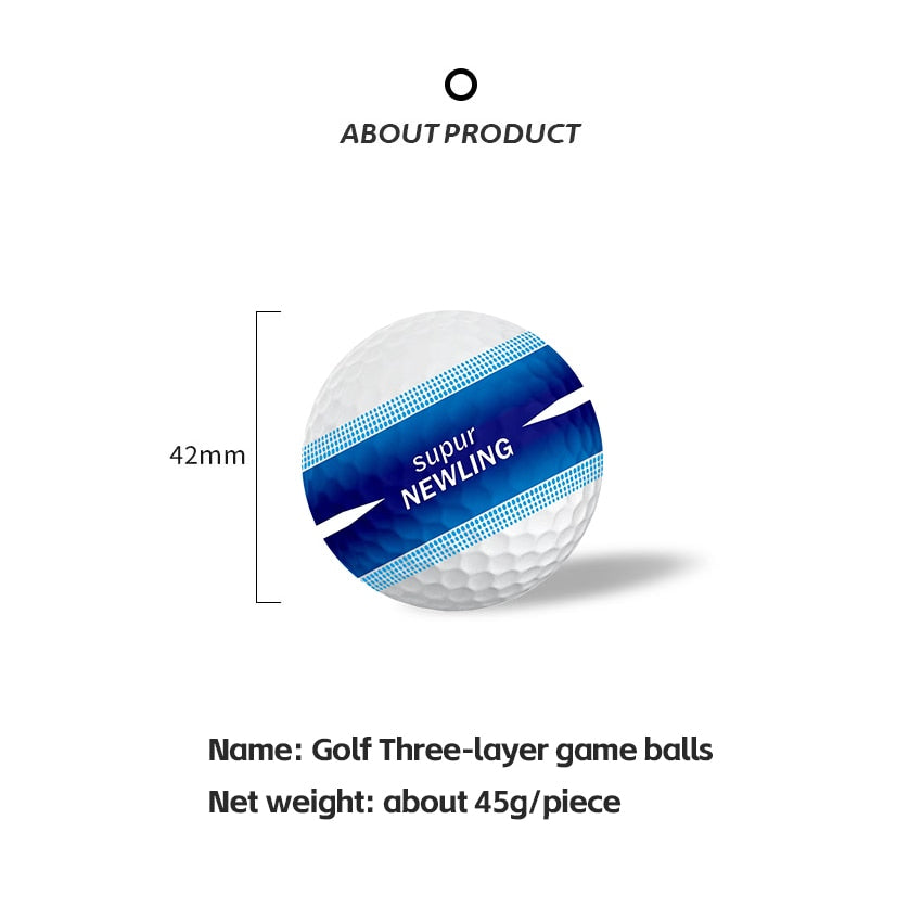 Super Long Distance Three Piece Golf Balls - ToylandEU