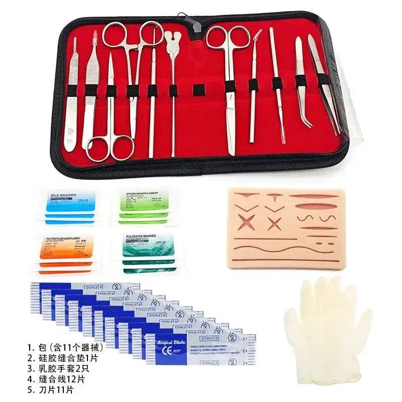 Surgical Suture Practice Kit For Medical Students With Silicone Mat - ToylandEU