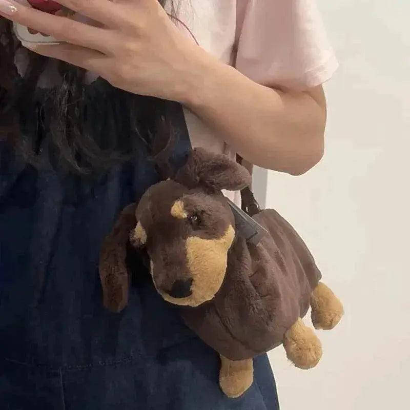  Surprise Birthday Gift: Cute Plush Dog Doll Bag for Friends -  -  ToylandEU™