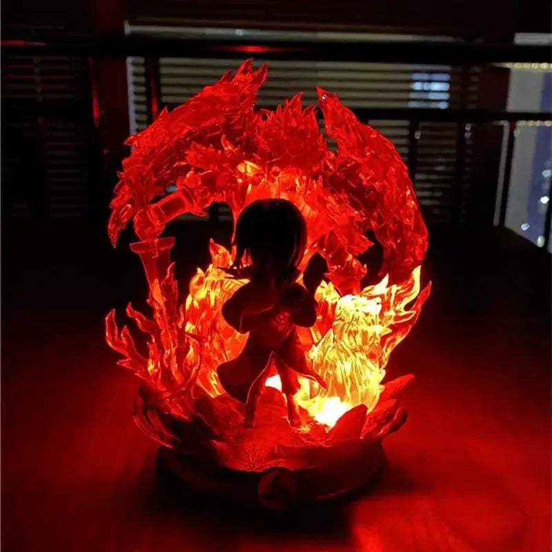 Susanoo LED Uchiha Itachi and Madara Anime Figures, Naruto Shippuden Mini Chibi Figurines 15 CM - ToylandEU