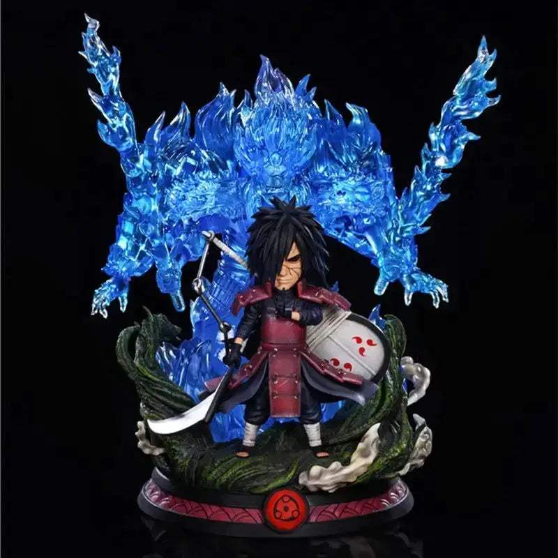 Susanoo LED Uchiha Itachi and Madara Anime Figures, Naruto Shippuden Mini Chibi Figurines 15 CM - ToylandEU
