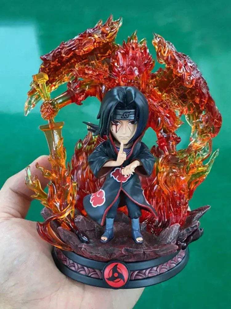 Susanoo LED Uchiha Itachi and Madara Anime Figures, Naruto Shippuden Mini Chibi Figurines 15 CM - ToylandEU