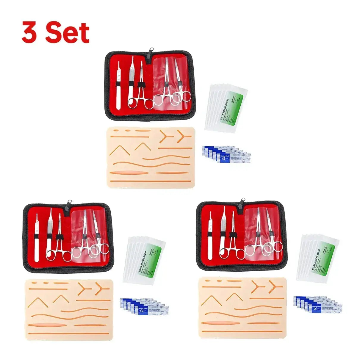 Suture Practice Kit With Durable Silicone Skin Pad - ToylandEU