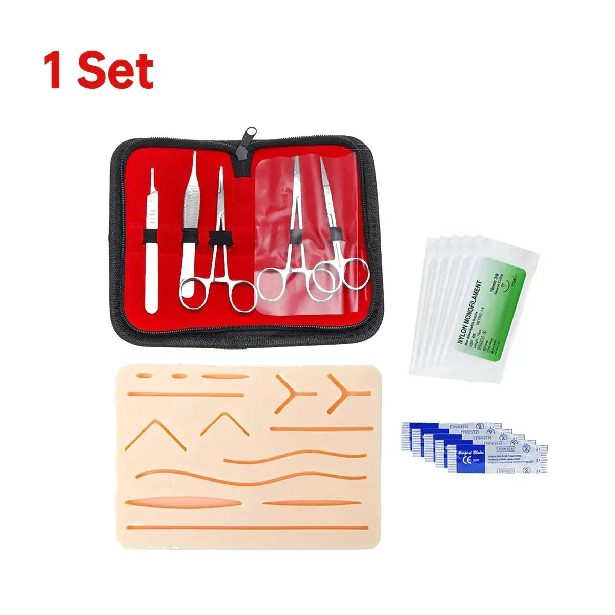 Suture Practice Kit With Durable Silicone Skin Pad - ToylandEU