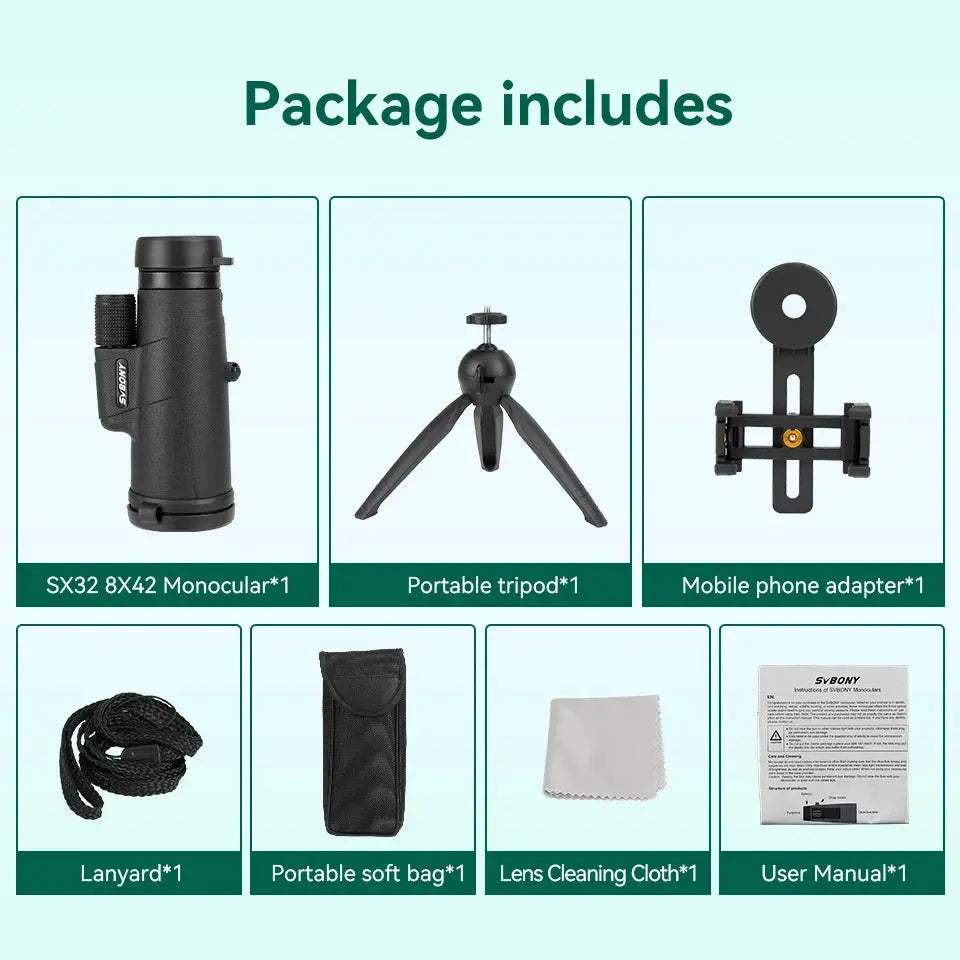 Svbony 10x42 Binoculars For Long Range HD Viewing Professional - ToylandEU