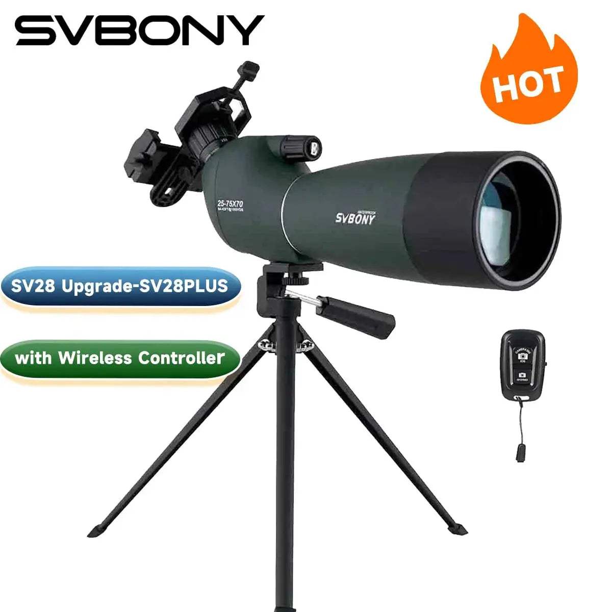 Svbony SV28Plus Spotting Scope 50/60/70mm Powerful Zoom For Archery - ToylandEU