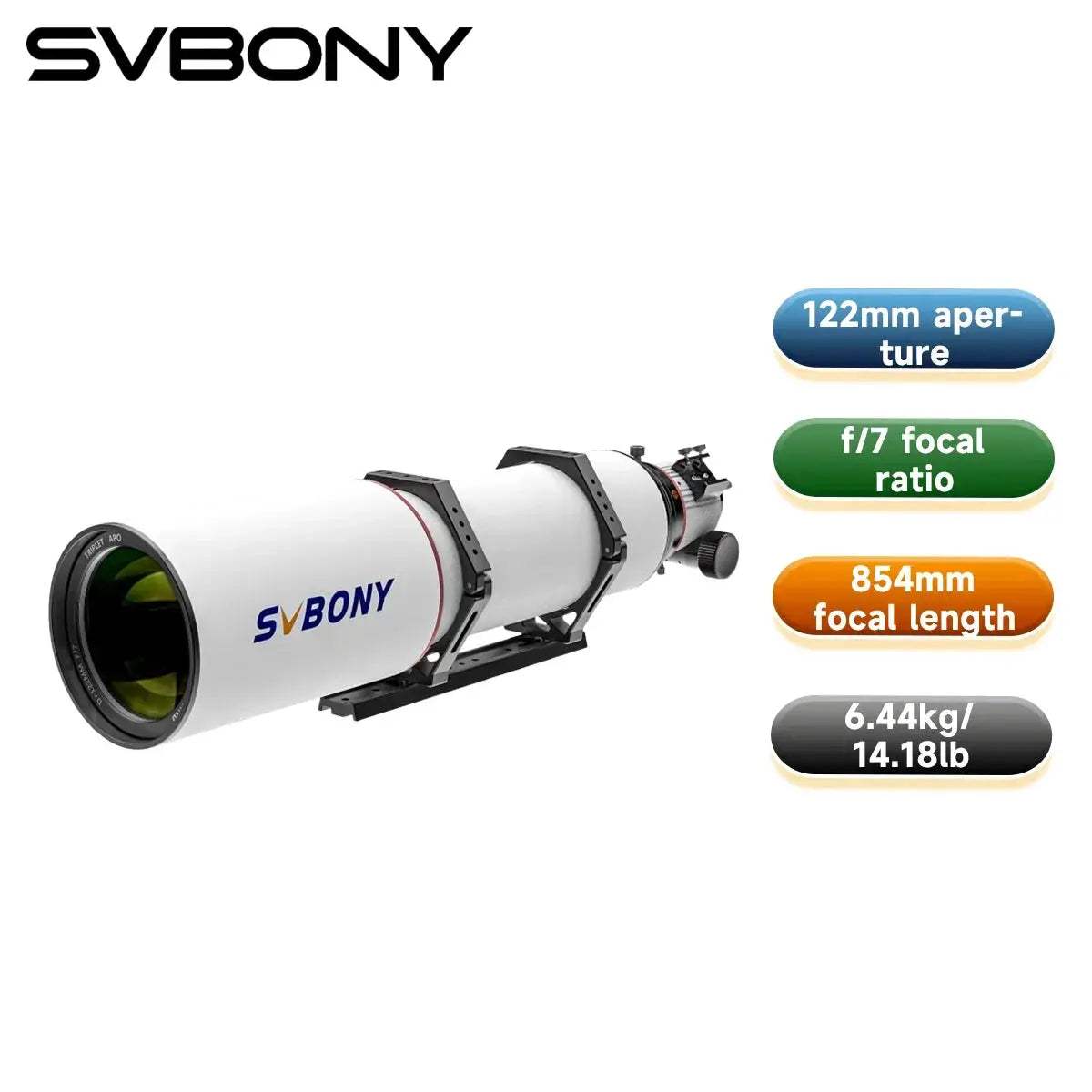 Svbony SV550 APO Telescope 80mm Triplet Refractor For Astrophotography - ToylandEU