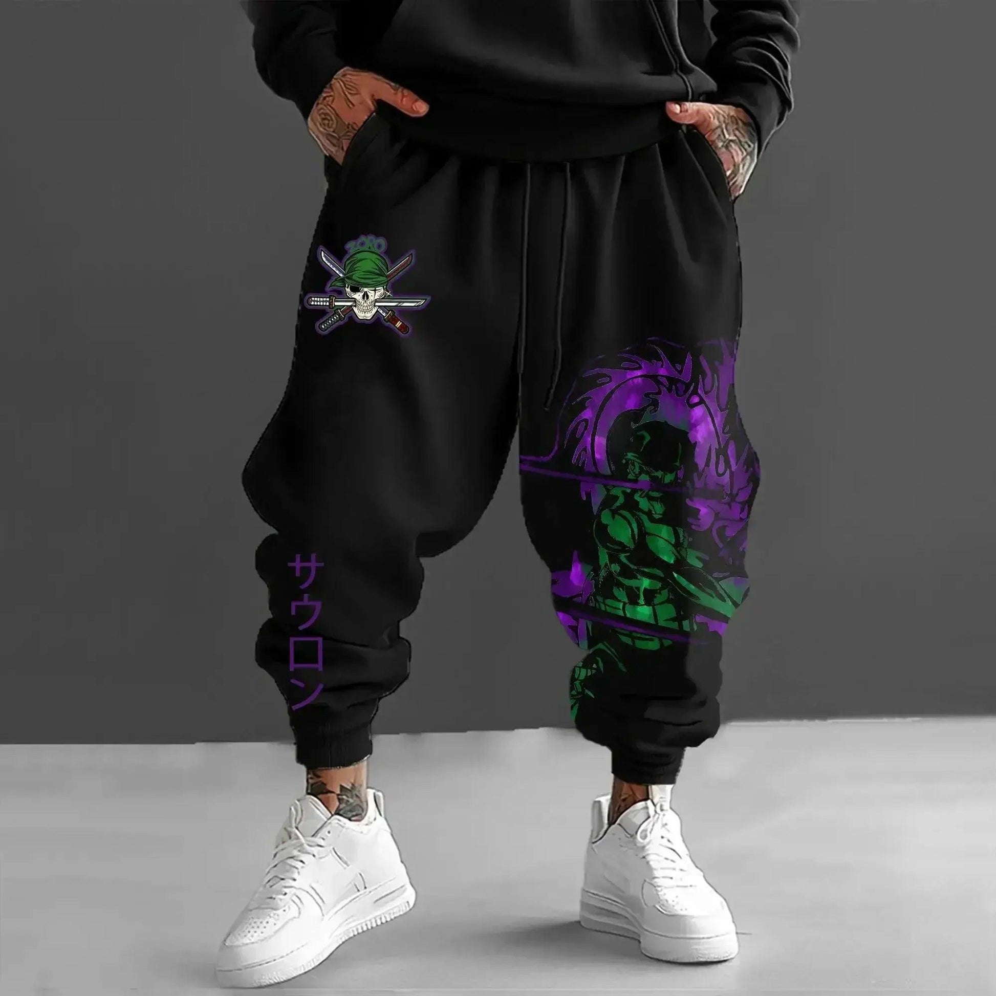  One Piece Anime Jogger Pants Cartoon Print Comfort Fit -  ToylandEU™