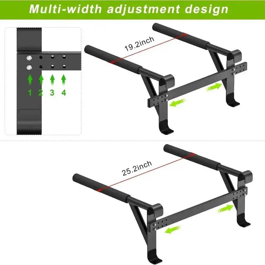 Swedish Ladder With Wall Mounted Pull Up Bar Pro Fitness - ToylandEU