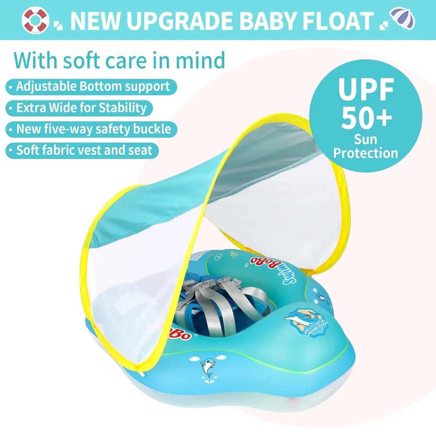  Swimbobo Baby Inflatable Swim Ring With Safety Mesh -  ToylandEU™