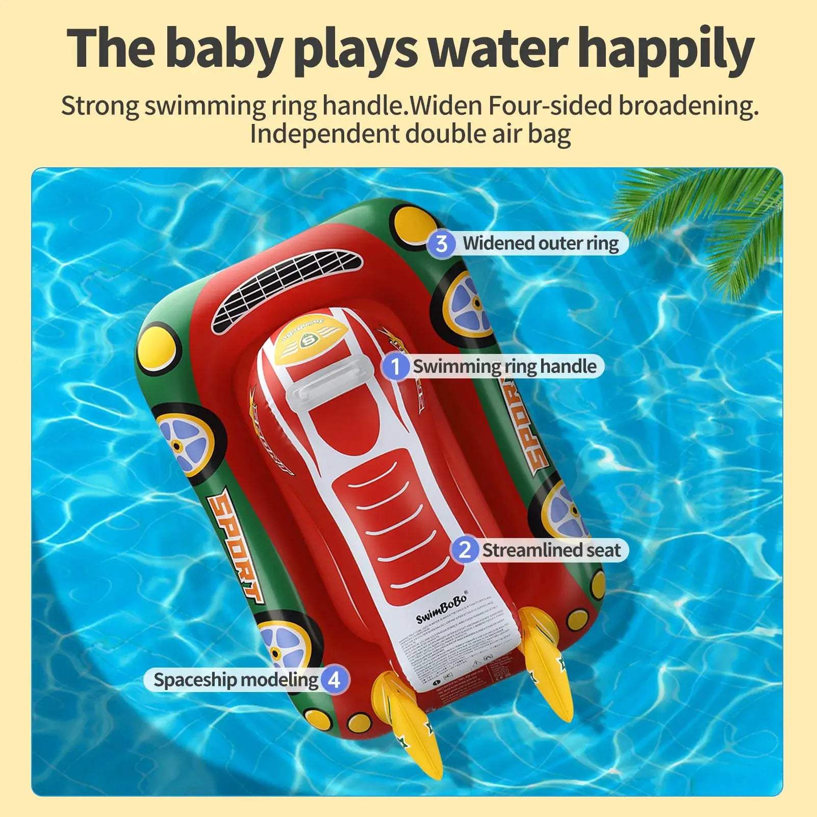  Swimbobo Kids Inflatable Swim Seat Float CE Certified -  ToylandEU™