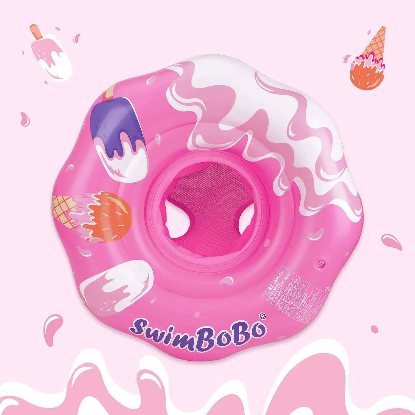  Swimbobo Pink Baby Seat Ring Safe Inflatable Pool Toy -  ToylandEU™