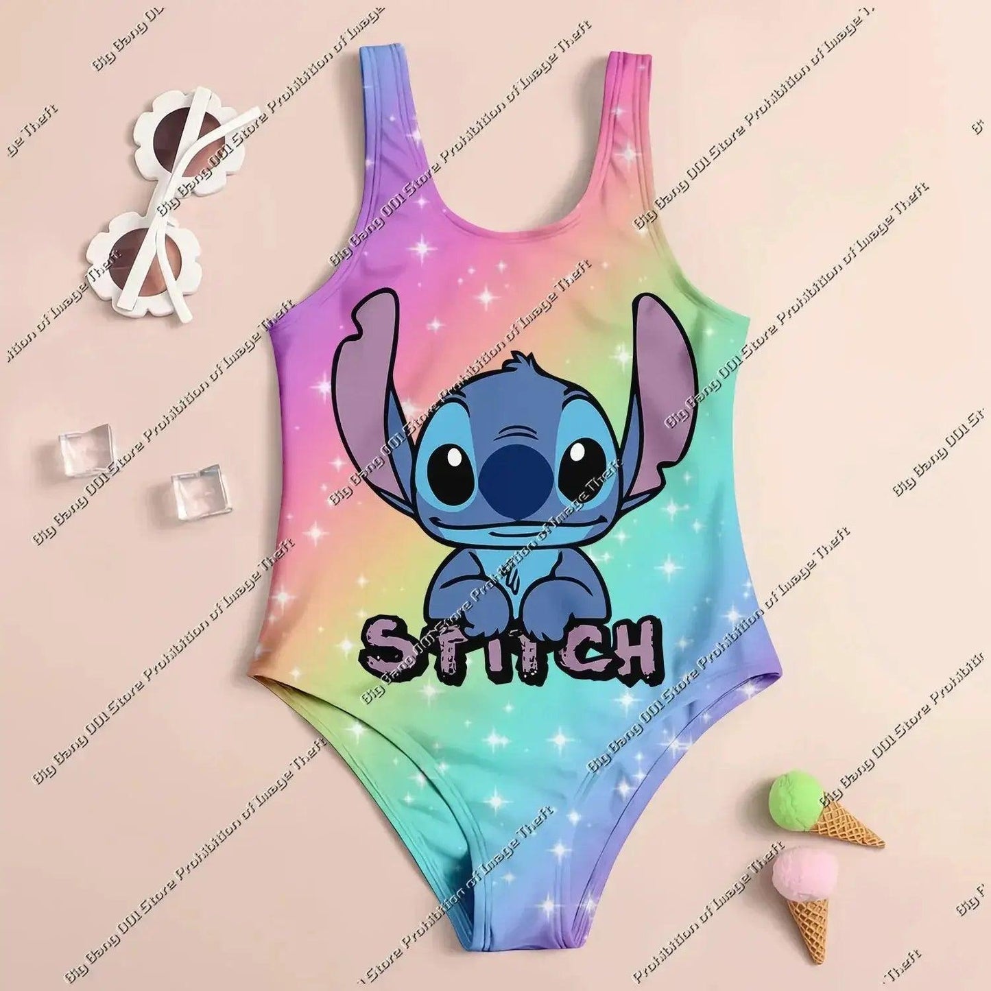  Girls Swimwear Set UV Protection Quick Dry 3D Print -  ToylandEU™