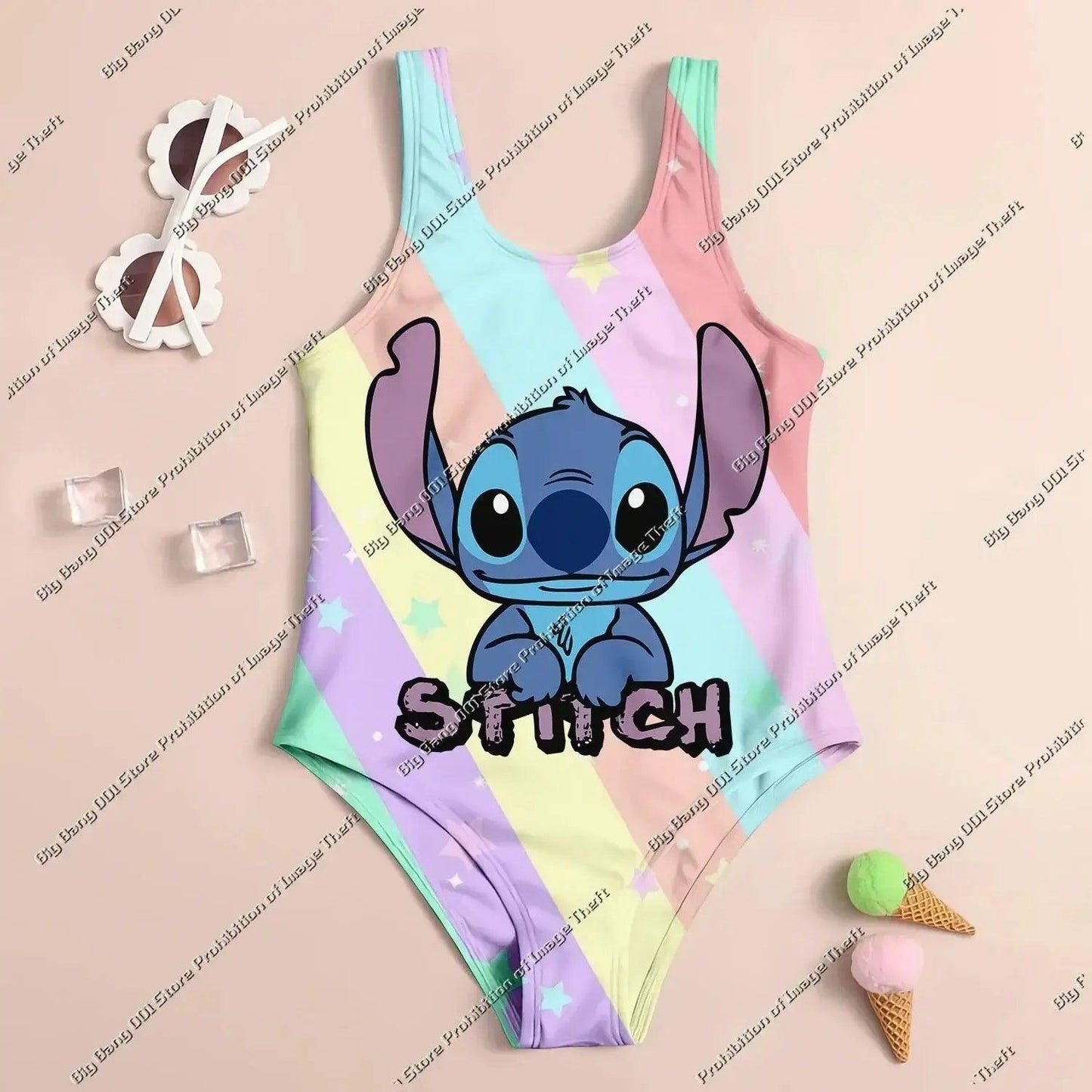  Girls Swimwear Set UV Protection Quick Dry 3D Print -  ToylandEU™
