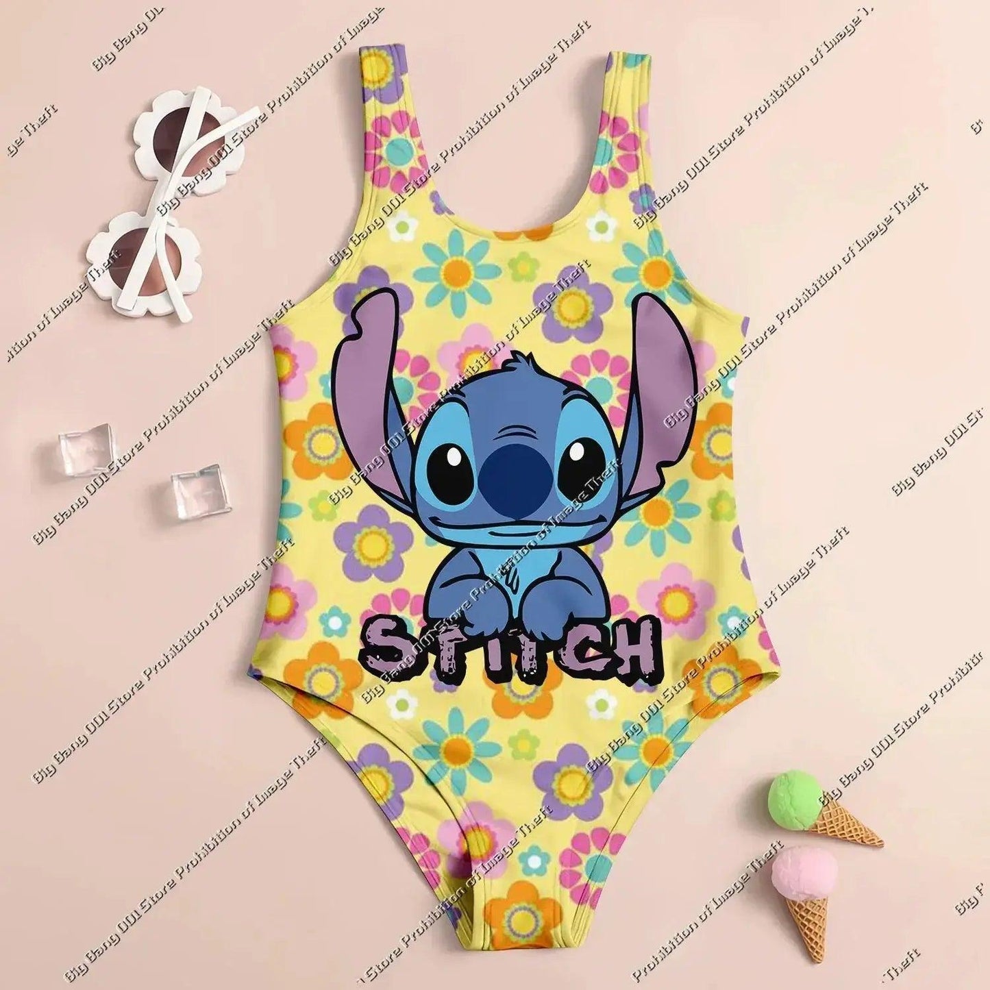  Girls Swimwear Set UV Protection Quick Dry 3D Print -  ToylandEU™