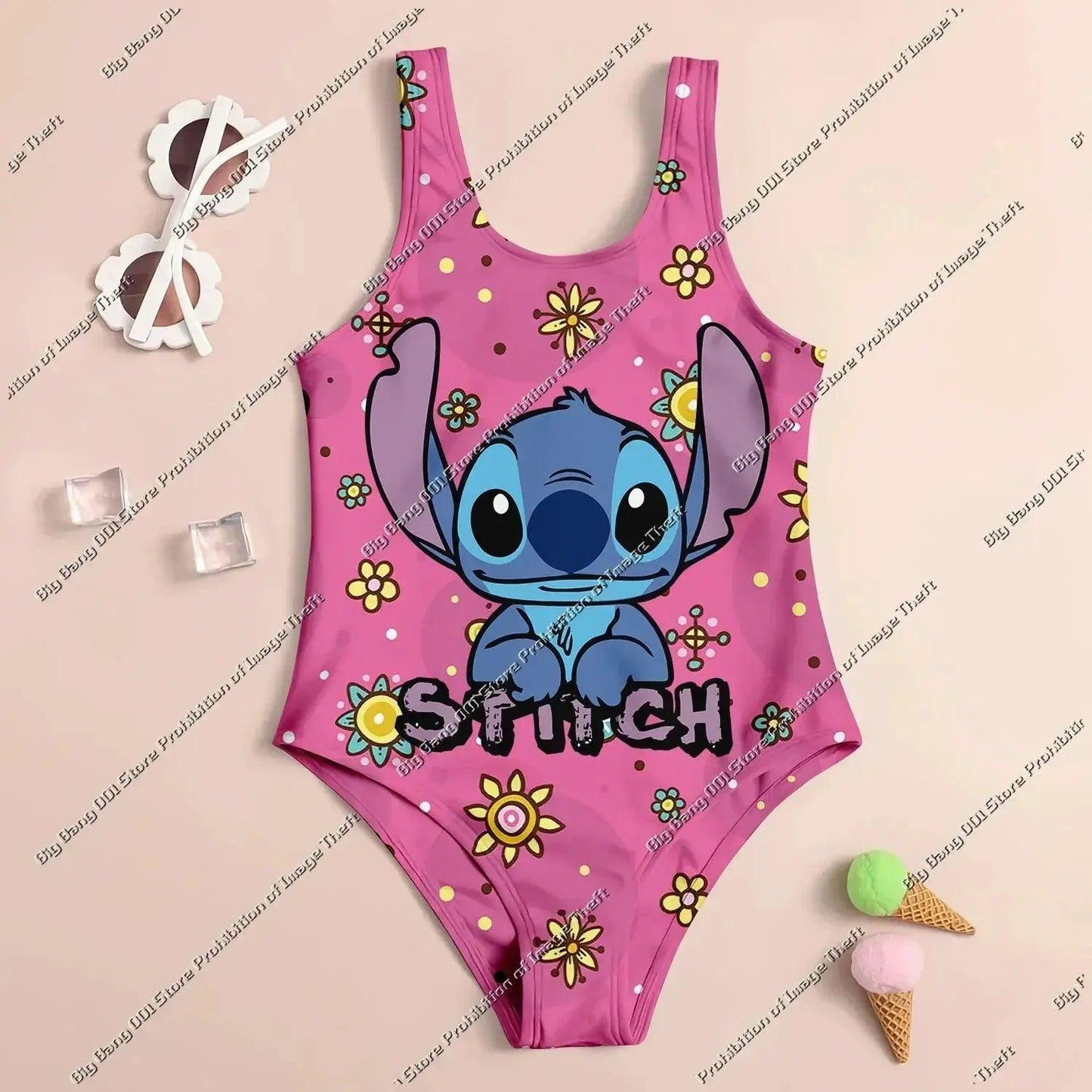  Girls Swimwear Set UV Protection Quick Dry 3D Print -  ToylandEU™