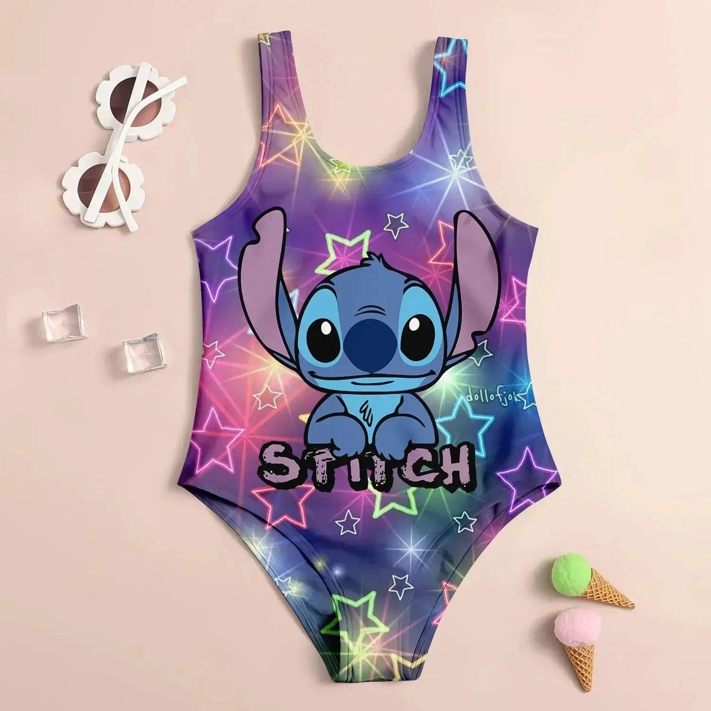  Girls Swimwear Set UV Protection Quick Dry 3D Print -  ToylandEU™