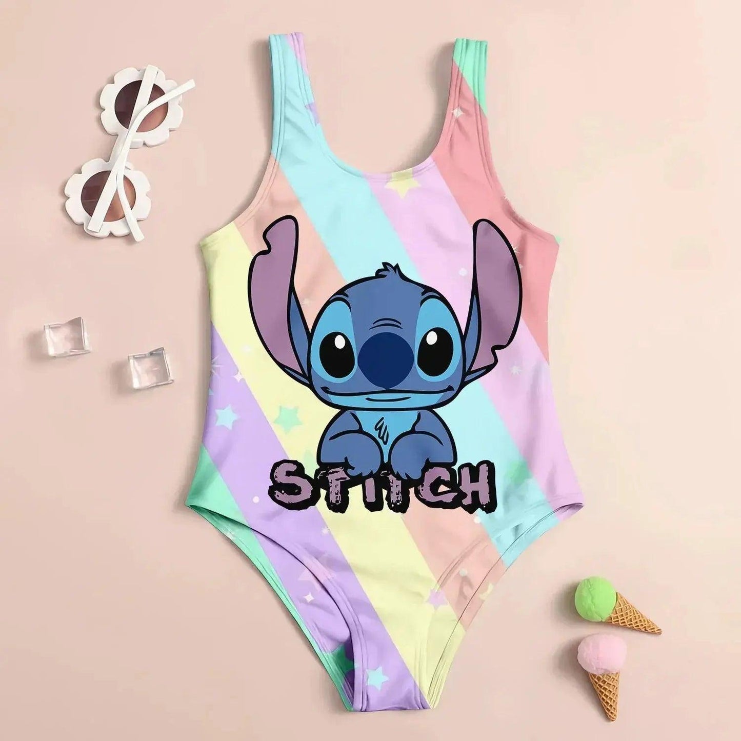  Girls Swimwear Set UV Protection Quick Dry 3D Print -  ToylandEU™
