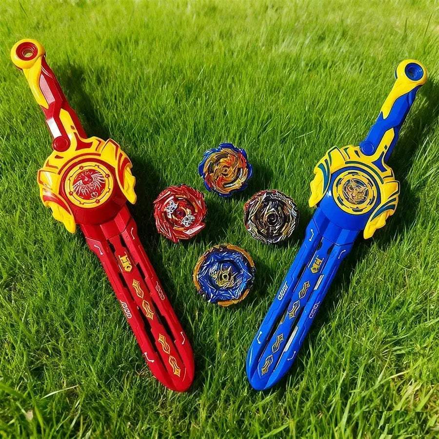 Sword Toy Battle Set With Gyro Launcher Promotes Active Play - ToylandEU