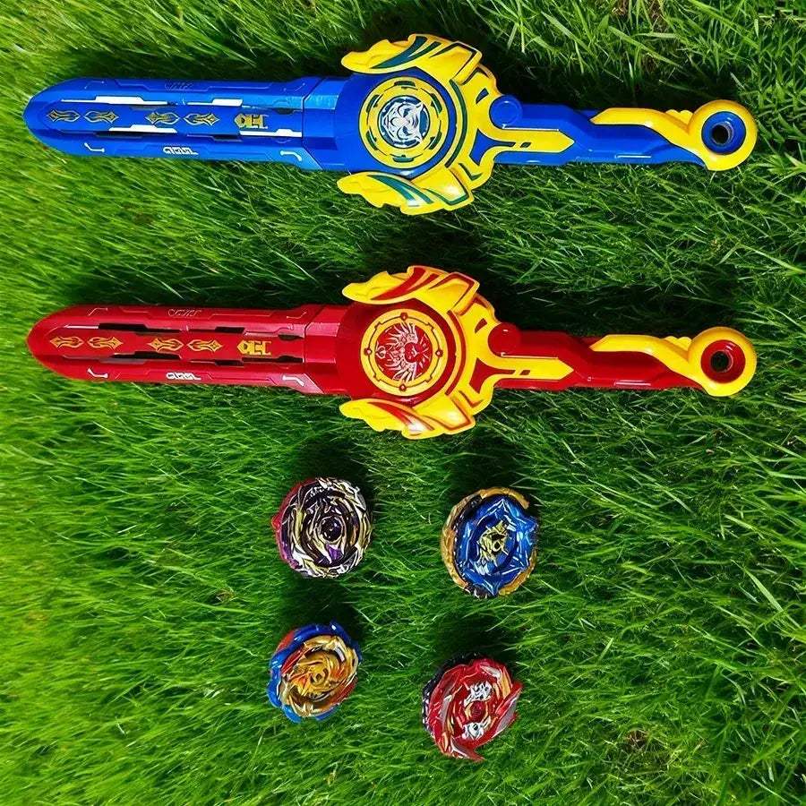 Sword Toy Battle Set With Gyro Launcher Promotes Active Play - ToylandEU