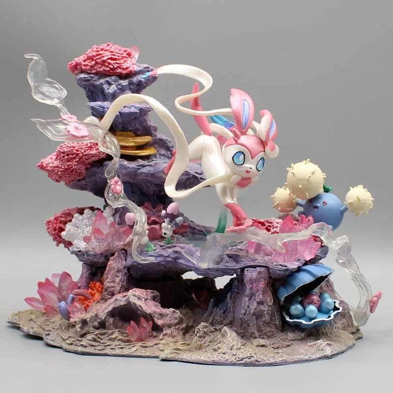 Sylveon Pokemon Figure Premium PVC Statue Desk Decor