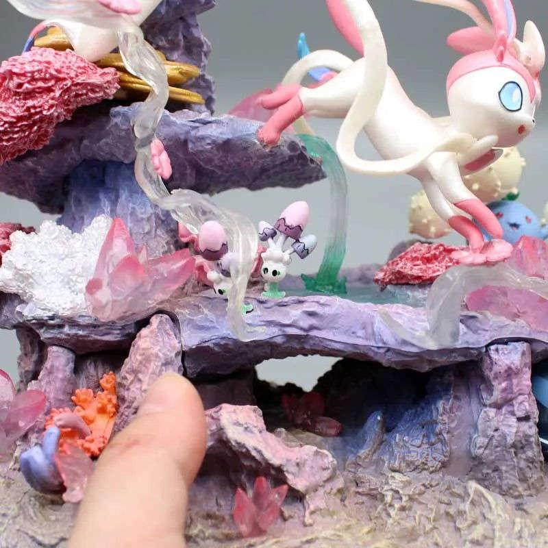 Sylveon Pokemon Figure Premium PVC Statue Desk Decor