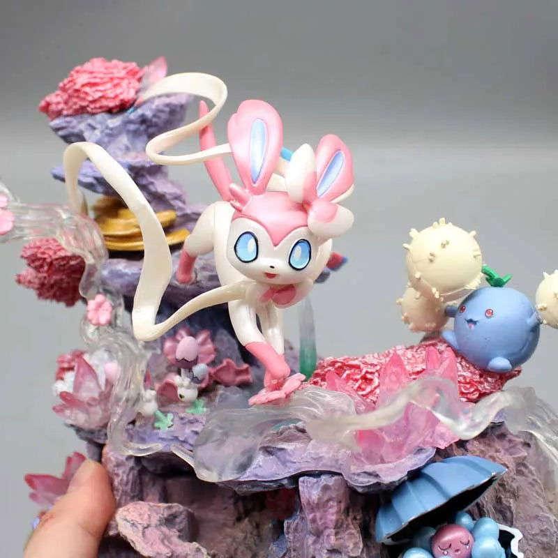 Sylveon Pokemon Figure Premium PVC Statue Desk Decor