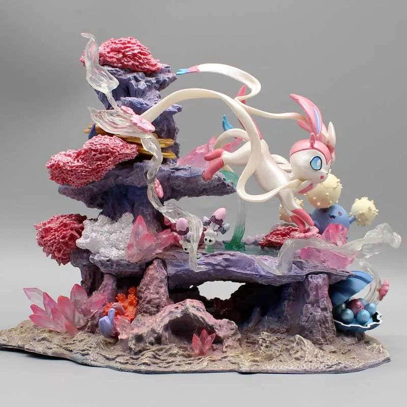 Sylveon Pokemon Figure Premium PVC Statue Desk Decor