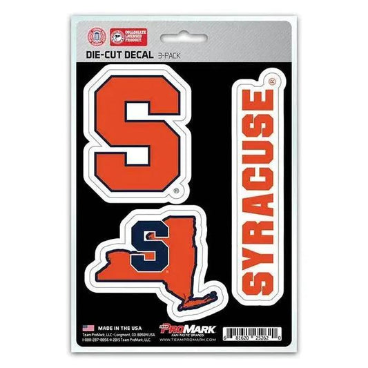  Syracuse Orange Die Cut Decals 3 Pack Team Promark -  ToylandEU™