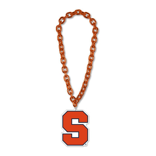 Syracuse Orange Foam Logo Necklace Big Fan Chain Accessory - ToylandEU