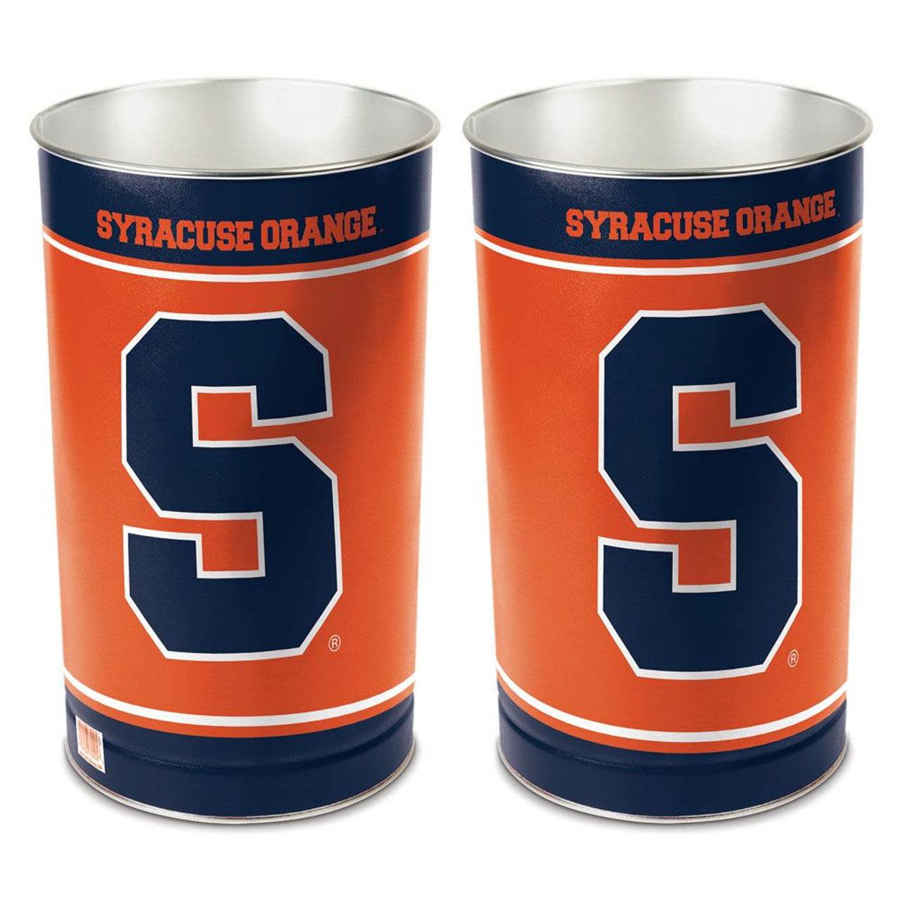 Syracuse Orange Metal Wastebasket 15 Inch Wincraft - ToylandEU
