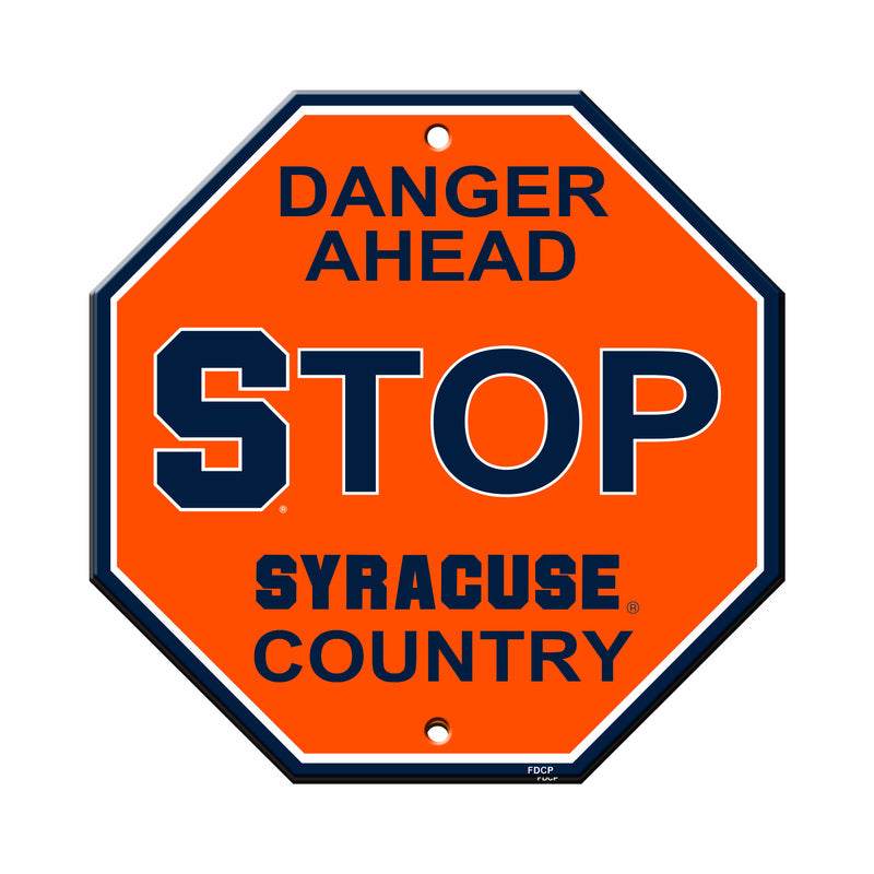 Syracuse Orange Sign 12x12 Plastic Stop Style CO Outdoor - ToylandEU