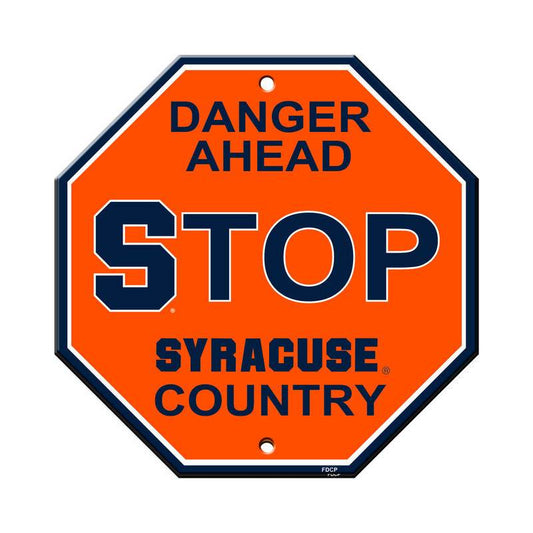 Syracuse Orange Sign 12x12 Plastic Stop Style CO Outdoor - ToylandEU